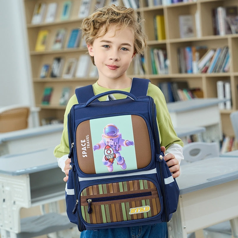 Astronaut Bag Schoolbag Burden Reduction Boys And Girls Large Capacity